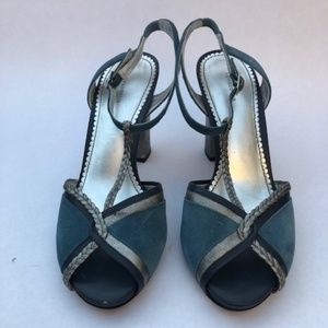 Anthropologie Leifsdottir T-Strap Peep Toe heels